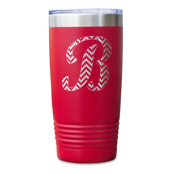 Pixelated Chevron Red Polar Camel Tumbler - 20oz - Single Sided - Approval