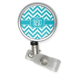 Pixelated Chevron Retractable Badge Reel (Personalized)