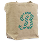 Pixelated Chevron Reusable Cotton Grocery Bag - Single (Personalized)