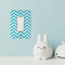 Pixelated Chevron Rocker Light Switch Covers - Single - IN CONTEXT