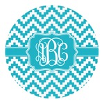 Pixelated Chevron Round Decal - Large (Personalized)