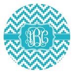 Pixelated Chevron Round Decal - XLarge (Personalized)