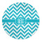 Pixelated Chevron 5' Round Indoor Area Rug (Personalized)