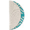Pixelated Chevron Round Linen Placemats - HALF FOLDED (single sided)