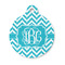 Pixelated Chevron Round Pet ID Tag - Small (Personalized)