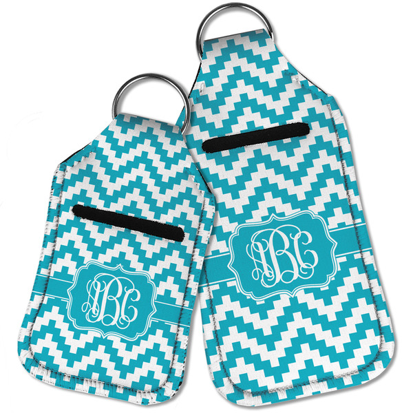 Pixelated Chevron Sanitizer Holder Keychain - Parent Main