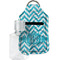 Pixelated Chevron Sanitizer Holder Keychain - Small with Case