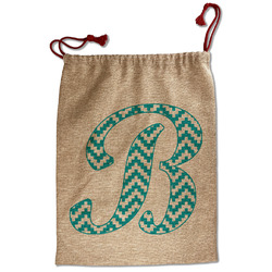 Pixelated Chevron Santa Sack - Front (Personalized)