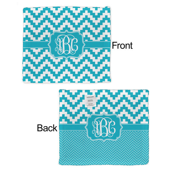 Pixelated Chevron Security Blanket - Front & Back View