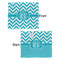 Pixelated Chevron Security Blanket - Front & Back View