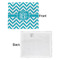 Pixelated Chevron Security Blanket - Front & White Back View