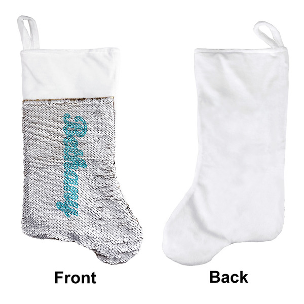 Pixelated Chevron Sequin Stocking - Approval