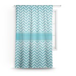 Pixelated Chevron Sheer Curtains (Personalized)