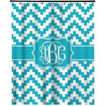 Pixelated Chevron Extra Long Shower Curtain - 70"x84" (Personalized)