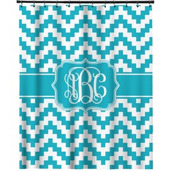 Pixelated Chevron Extra Long Shower Curtain - 70"x84" (Personalized)