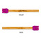Pixelated Chevron Silicone Brushes - Purple - APPROVAL