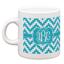 Pixelated Chevron Espresso Cup (Personalized)