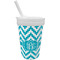 Pixelated Chevron Sippy Cup with Straw (Personalized)