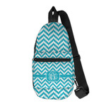 Pixelated Chevron Sling Bag (Personalized)