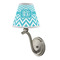 Pixelated Chevron Small Chandelier Lamp - LIFESTYLE (on wall lamp)
