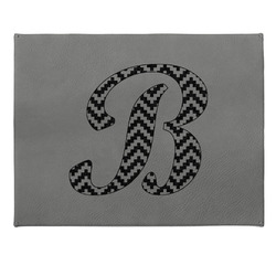 Pixelated Chevron Small Gift Box w/ Engraved Leather Lid (Personalized)