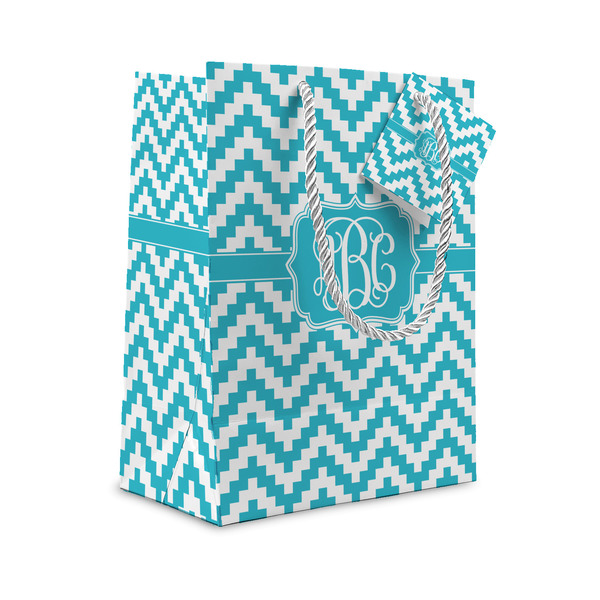 Custom Pixelated Chevron Gift Bag (Personalized)