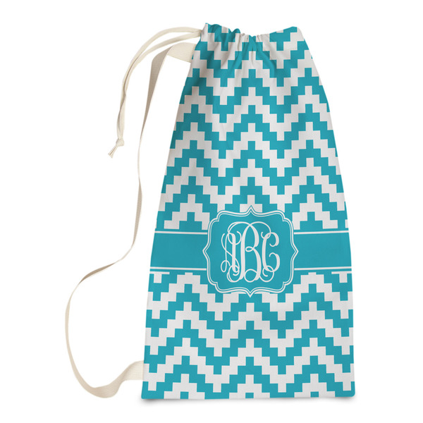 Custom Pixelated Chevron Laundry Bags - Small (Personalized)