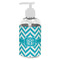 Pixelated Chevron Plastic Soap / Lotion Dispenser (8 oz - Small - White) (Personalized)