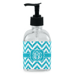 Pixelated Chevron Glass Soap & Lotion Bottle - Single Bottle (Personalized)