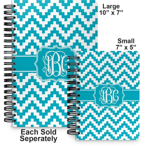 Pixelated Chevron Spiral Journal - Comparison