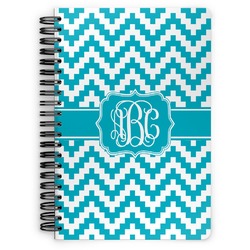 Pixelated Chevron Spiral Notebook (Personalized)