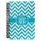 Pixelated Chevron Spiral Journal Large - Front View