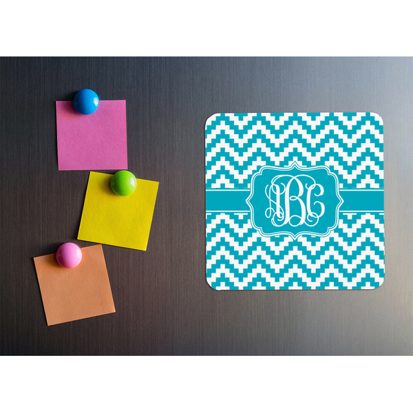 Pixelated Chevron Square Fridge Magnet - LIFESTYLE