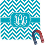 Pixelated Chevron Square Fridge Magnet (Personalized)
