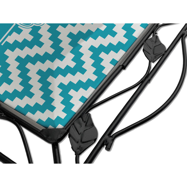 Pixelated Chevron Square Trivet - Detail