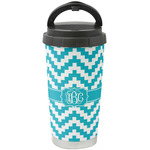 Pixelated Chevron Stainless Steel Coffee Tumbler (Personalized)