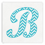 Pixelated Chevron Paper Dinner Napkins (Personalized)