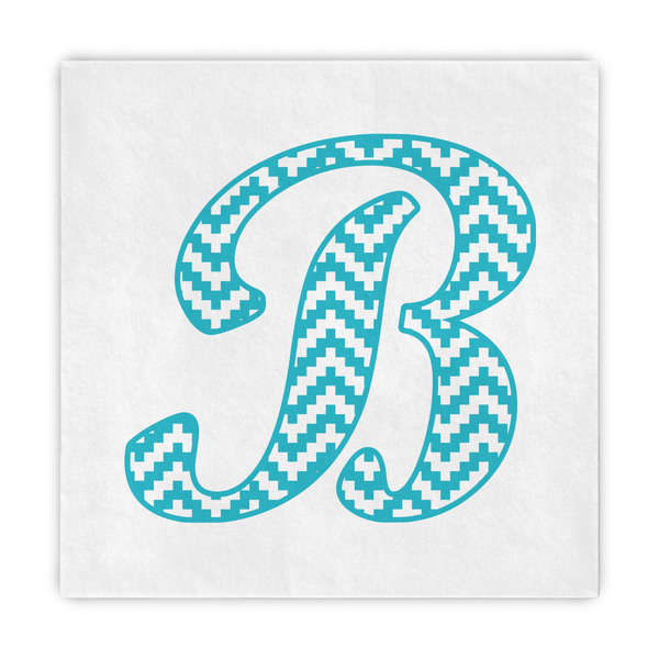 Custom Pixelated Chevron Decorative Paper Napkins (Personalized)