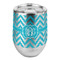 Pixelated Chevron Stemless Wine Tumbler - Full Print (Personalized)