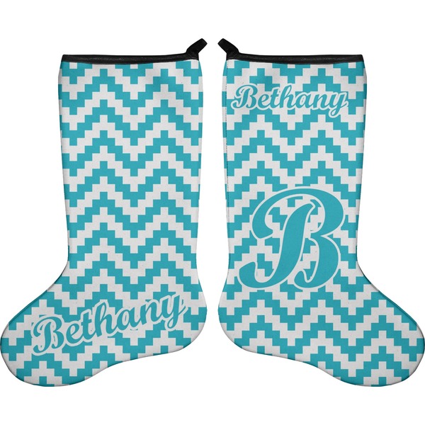 Pixelated Chevron Stocking - Double-Sided - Approval