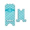 Pixelated Chevron Stylized Phone Stand - Front & Back - Small