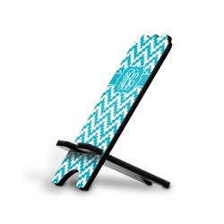 Pixelated Chevron Stylized Cell Phone Stand - Small w/ Monograms