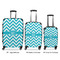 Pixelated Chevron Suitcase Set 1 - APPROVAL