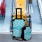 Pixelated Chevron Suitcase Set 4 - IN CONTEXT