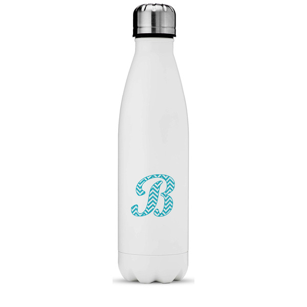 Custom Pixelated Chevron Water Bottle - 17 oz. - Stainless Steel - Full Color Printing (Personalized)