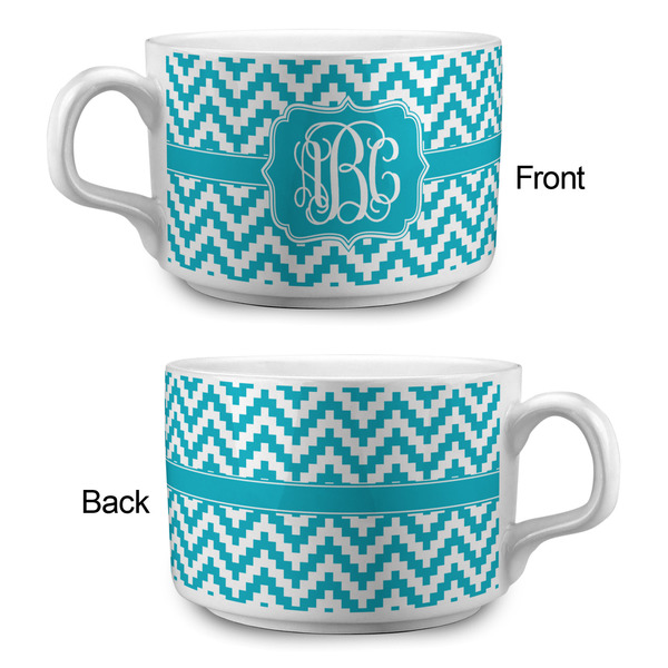 Pixelated Chevron Tea Cup - Single Apvl