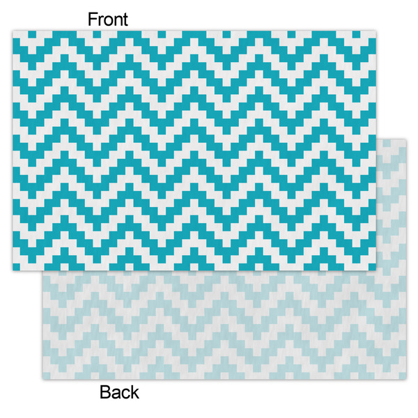 Pixelated Chevron Tissue Paper - Heavyweight - Small - Front & Back