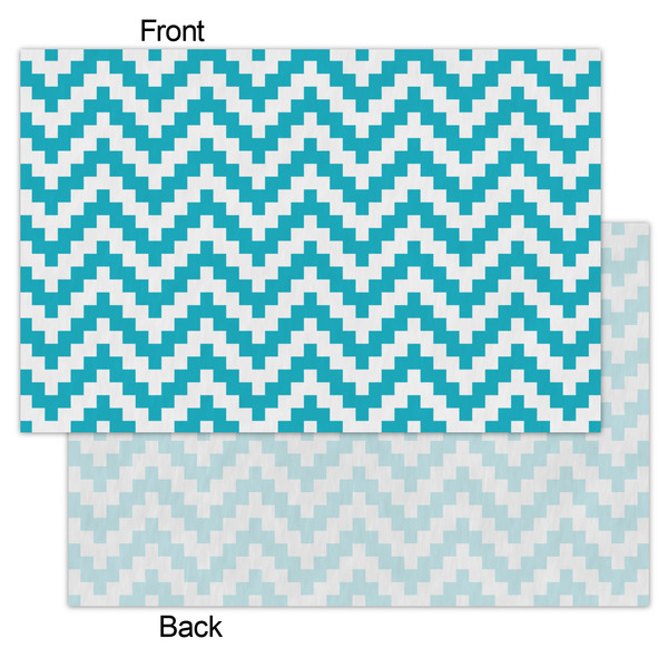 Pixelated Chevron Tissue Paper - Lightweight - Small - Front & Back