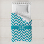 Pixelated Chevron Toddler Duvet Cover w/ Monogram