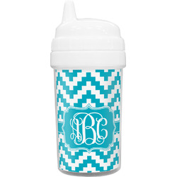 Pixelated Chevron Toddler Sippy Cup (Personalized)